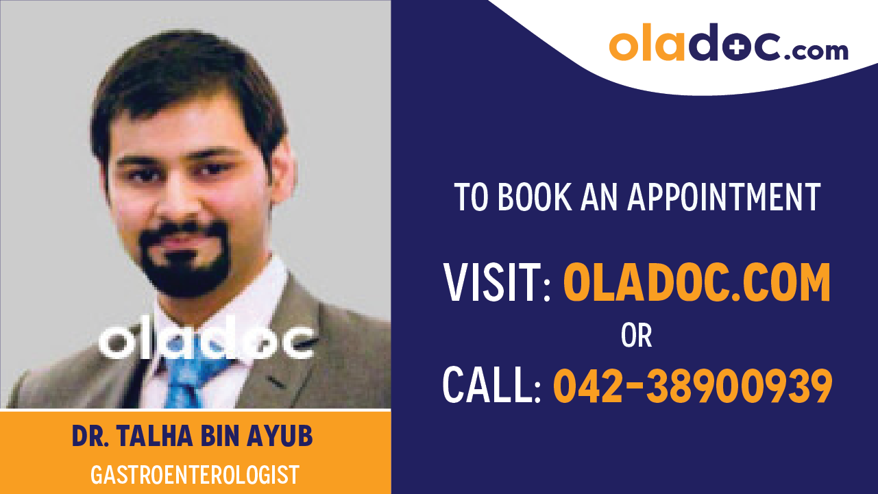 Book appointment with Dr. Talha Bin Ayub-best Gastroenterologist in lahore
